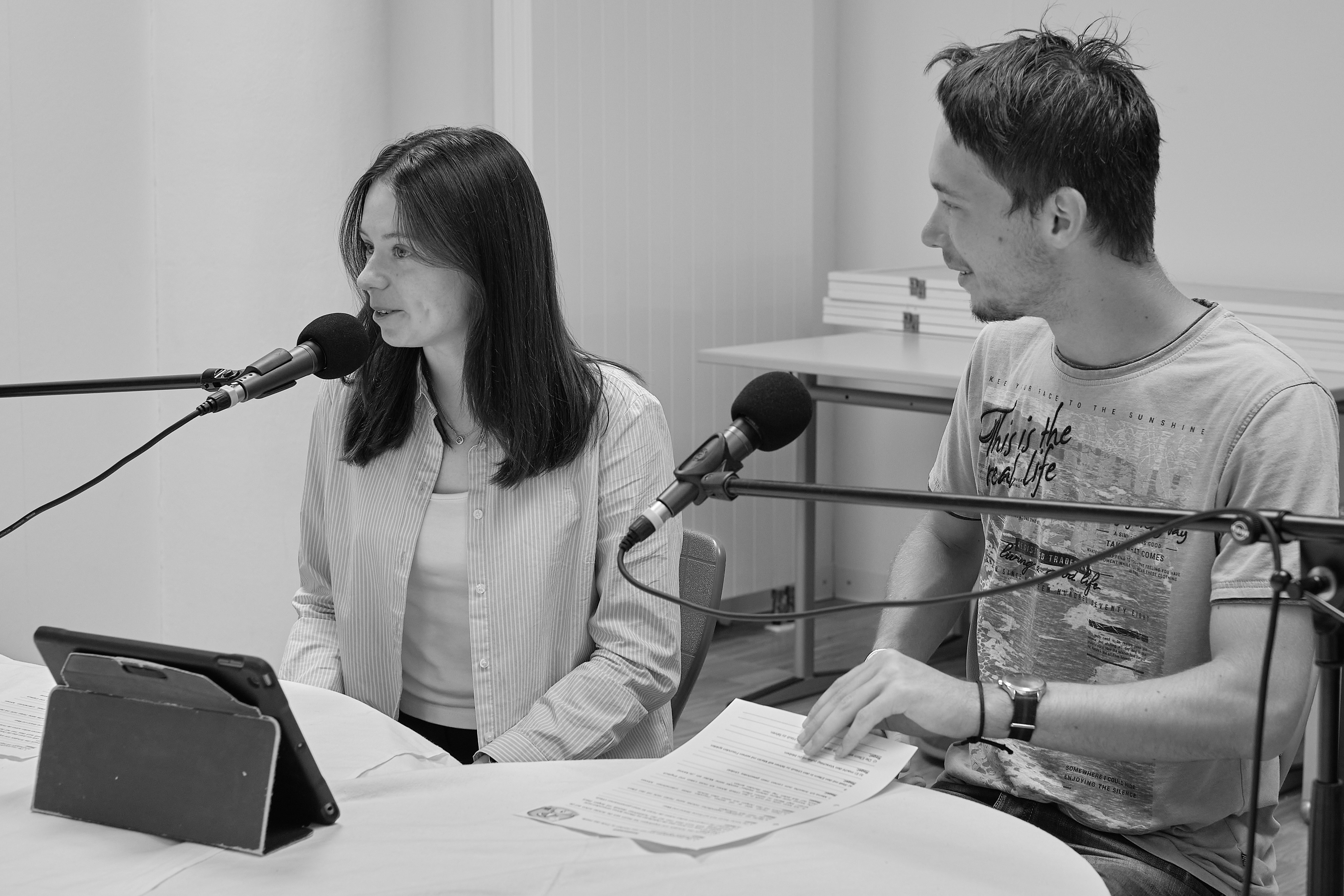 Julia Meyer (Q12) und Maximilian Gumpert (Q12) Siebert Neuber Voll Maxi Julia breit RZ